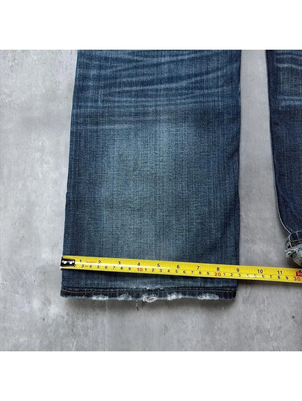 Y2K True Religion Grunge Distressed Baggy Skater Denim Jeans